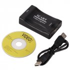 Capture Card Usb2.0 Scart Game Video Live Broadcast for Ps4/xbox/switch Obs Live Recording black