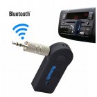 Car Aux Bluetooth-compatible  Audio  Receiver 3.5mm Wireless 5.0 Bluetooth-compatible Adapter Black