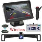 Car Backup Camera Rear View Hd Parking System Night Vision With 4.3-inch Lcd Monitor 2.4g Wireless Transmitter Receiver black