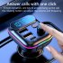 Car Bluetooth compatable Mp3  Player Pd 18w Type C Qc3 0 Usb Charger Handsfree Wireless Fm Transmitter black