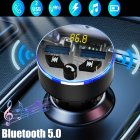 Car Charger Wireless Bluetooth 5.0 Receiver Dual Usb Fast Charging 