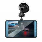 Car Dash Cam 4-inch Dual-lens Touch-screen Driving Recorder Ips Hd Recorder