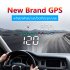 Car Hud Head up Display Gps System Hd Windshield Projector Speedometer Electronic Voltage Display Black
