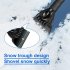 Car Ice Scraper Snow Frost Removal Shovel Defrost Winter Snow Clearing Tool for Windshield Black