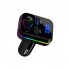 Car Mp3 Music Player Bluetooth compatible V5 0 Hands Free Call USB U Disk Fm Transmitter Fast Charger black