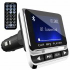 Car Mp3  Player Car Bluetooth Fm Transmitter With Usb Charger Remote Control Hands-free Call black