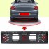 Car Parking Sensor Kit Auto Reversing System European License Plate Camera Front Back Electromagnetic Monitor System black