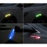 Car Reflective Strip Door Warning Reflector Carbon Fiber Universal Luminous Stickers Decals Side stickers   red and black