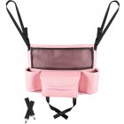Car Seat Back Organizer Pu Leather Handbag Holder Central Control Multi-purpose Net Pocket Interior Accessories pink
