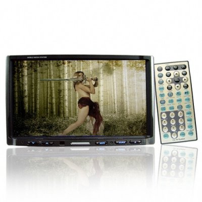 In-Car 7 Inch TFT LCD DVD Mobile Media Station - DVB-T Tuner