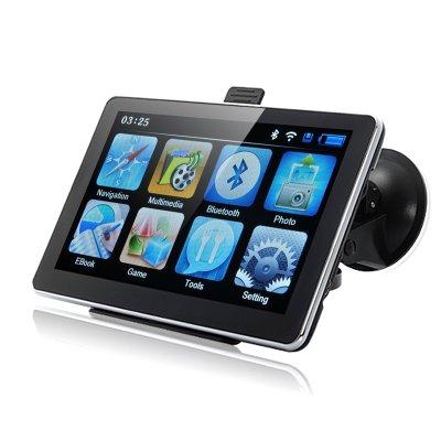 7 Inch GPS w/ Bluetooth + FM Transmitter
