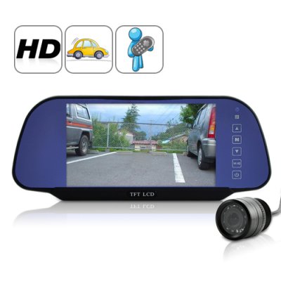 7 Inch Rear View Mirror + Rear View Camera