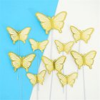 Cardboard Bronzing Cake  Decoration Butterfly Party Decorative Ornaments CP-659 off-white
