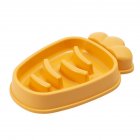 Carrot Shape Pet Slow Food Bowl Anti-choking Large Capacity Puppy Feeding Tool Pet Supplies yellow