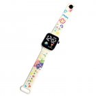 Cartoon Earth Electronic Wrist Watch Color Printing Led Square Dial Watch For Student 2