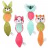Cartoon Plush Doll Toys Squeaking Teeth Cleaning Small Mudium Dog Puppy Chew Toy rabbit