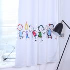 Cartoon Printed Thicken Shading Curtains for Kids Room Bedroom Living Room 1.35 * 1.9m high piece of hook