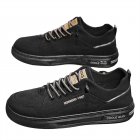 Casual Men Sneakers Ergonomic Design Anti-Slip Lightweight Breathable Minimalist Sports Platform Shoes Outdoor Training Shoes full black 39