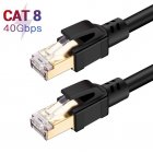 Cat8 Ethernet Connection Line Jumper Indoor Computer Router Pure Copper <span style='color:#F7840C'>Cable</span> Optical Fiber Broadband Connection Line 5 meters