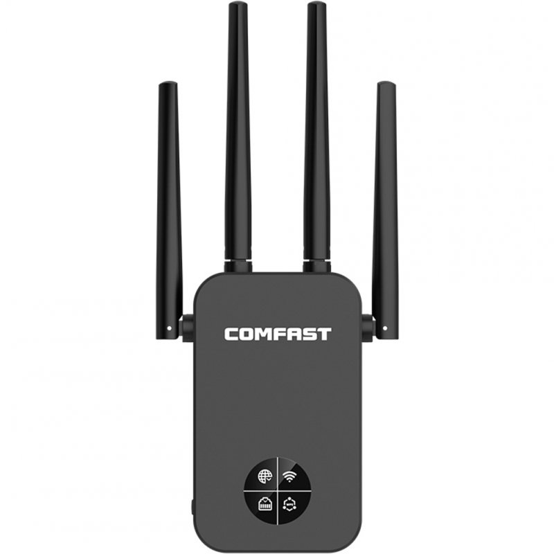 Cf-wr761ac Wireless Repeater Wifi  Amplifier 1200mbps Stable Signal 360xc2xb0 Full Coverage Home Long Range Wireless Signal Booster black