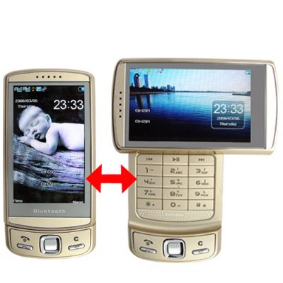 Quad Band Swivel Screen Cell Phone