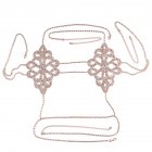 Chest Chain Lotus Leaf Type Hollow Out Rhinestone-embedded Sexy and Fashion Show Dresses for Women