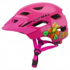 Children Protective Helmet Mountain Road Bike Wheel Balance Scooter Safety Helmet with Tail Light Pink_S-M (50-57CM)