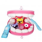 Children Teeth Brushing Toys Plush Oral Teeth Set Teaching Aids Dental Health Cognitive Game Gifts