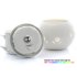Chinese Ivory Ceramic Solar Light Jar with Flower Cutouts