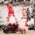 Christmas  Ornaments Faceless Doll With Lights Luminous Dolls Santa Toy Winter Home Table Decoration T2710 white hat faceless doll