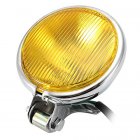 Chrome Motorcycle Headlight Yellow Cafe Racer Head Light Decorative Metal Lights Lighting Modified Motorbike Rear Light Silver