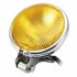 Chrome Motorcycle Headlight Yellow Cafe Racer Head Light Decorative Metal Lights Lighting Modified Motorbike Rear Light Silver