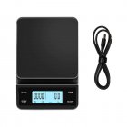 Coffee Scale with Timer 3kg/0.1g Lcd Display USB Rechargeable Espresso Scale