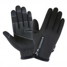 Cold-proof Ski Gloves Waterproof Windproof Anti Slip Winter Gloves Cycling Fluff Warm Gloves For Touchscreen black_XXL