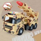 Colored Inertial Transport  Vehicle  Model Compact Portable Anti-collision Exquisitely Designed Simulation Car Toy For Children Desert Yellow 999-B12