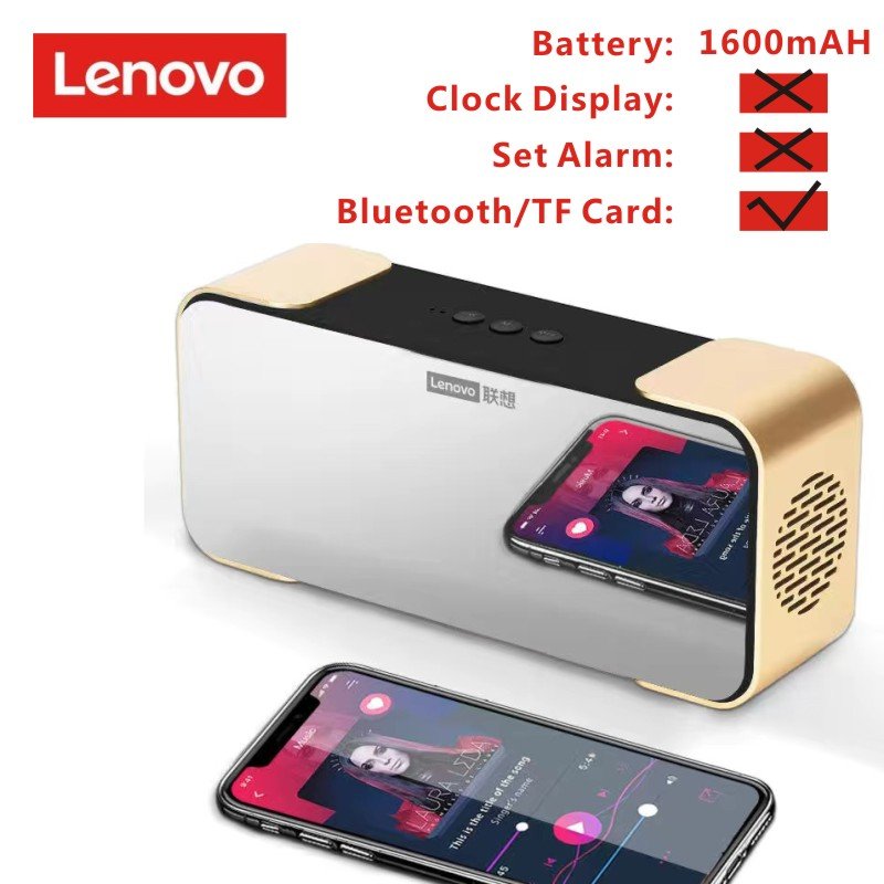 Compatible For L022 Bluetooth-compatible Speaker Super Subwoofer Multi-functional Mini Small Audio Alarm Clock For Outdoor Standard Champagne Gold