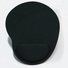 Computer Mouse Pad Solid Color Wrist Protection Anti-slip Pad  black
