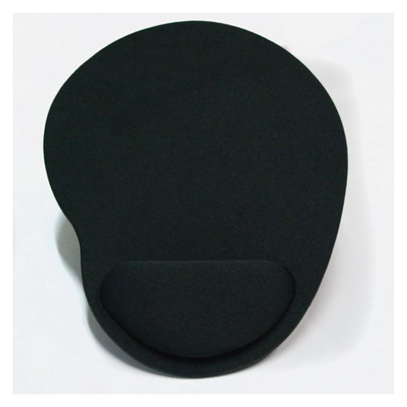 Computer Mouse Pad Solid Color Wrist Protection Anti-slip Pad  black