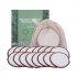 Cosmetic Pad Washable Bamboo Fiber Pure Cotton Makeup Reusable Makeup Remover Pad Mesh bag   16 pieces of makeup remover pad