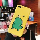 Couple Cute Cartoon Yellow Green Small Dinosaur Mobile Phone Protection Shell Phone Case Phone Cover For OPPO yellow_OPPO Reno-Z