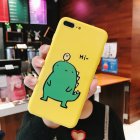 Couple Cute Cartoon Yellow Green Small Dinosaur Mobile Phone Protection Shell Phone Case Phone Cover For OPPO yellow_OPPO A37