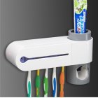 Creative Automatic Toothpaste Dispenser Set Toothbrush Holder Sterilizer Bathroom Accessories European Regulations
