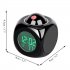 Creative Projection Digital Lcd Snooze Clock Bell Alarm Display Backlight Led Projector Home Clock Timer black