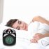 Creative Projection Digital Lcd Snooze Clock Bell Alarm Display Backlight Led Projector Home Clock Timer black