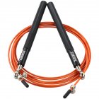 Crossfit Speed Jump Rope Professional Skipping Rope For MMA Boxing Fitness Skip Workout Training Black + orange  rope
