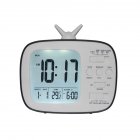 Cute <span style='color:#F7840C'>Alarm</span> <span style='color:#F7840C'>Clock</span> Multifunctional Bedside Battery Child <span style='color:#F7840C'>Alarm</span> <span style='color:#F7840C'>Clock</span> Bedroom Office Decoration Black
