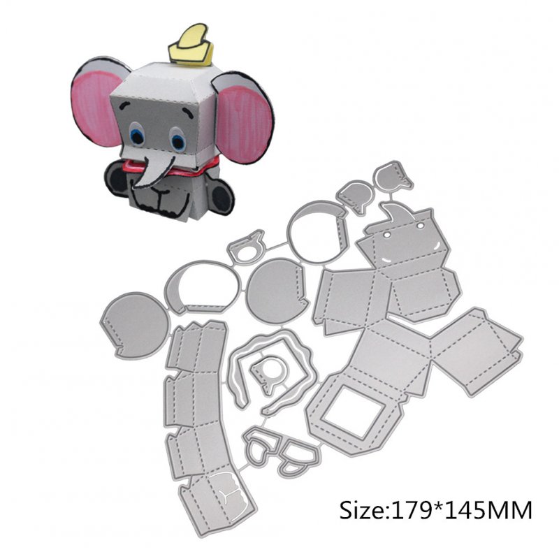 Cute Stereo Piano/Ice Cream Truck/Elephant/Decorative Box Carbon Steel Cutting Dies for DIY Scrapbook 1804378