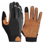 Cycling Gloves Mountain Bike Gloves Touch Screen Full Finger Biking Gloves For Men Women Outdoor Running Cycling L