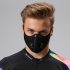 Cycling Mask With Filter Protective Cycling Mask Activated Carbon Anti Pollution Sport Training Bike Facemask black