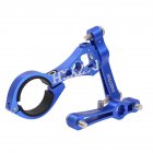 Cycling Water Bottle Clamp Bolt Cage Holder Double Bottle Cage Seat Adapter Adjustable Water Bottle Mount blue_One size